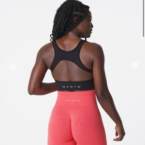 Black eclipse seamless bra